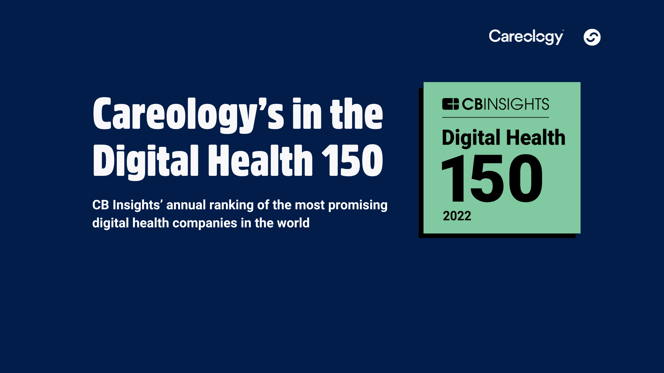 Careology's in 'The Digital Health 150: The most promising digital health companies of 2022'